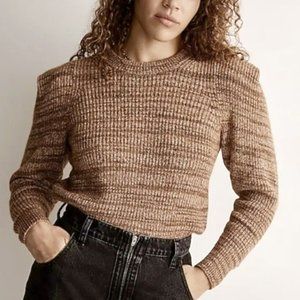 Madewell Space Dyed Pullover Sweater Sz S Merino Wool+Alpaca Blend